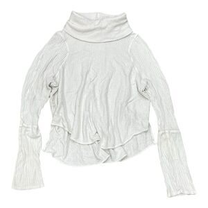 We The Free Ehite Waffle Knit Cowl Neck Sweater S